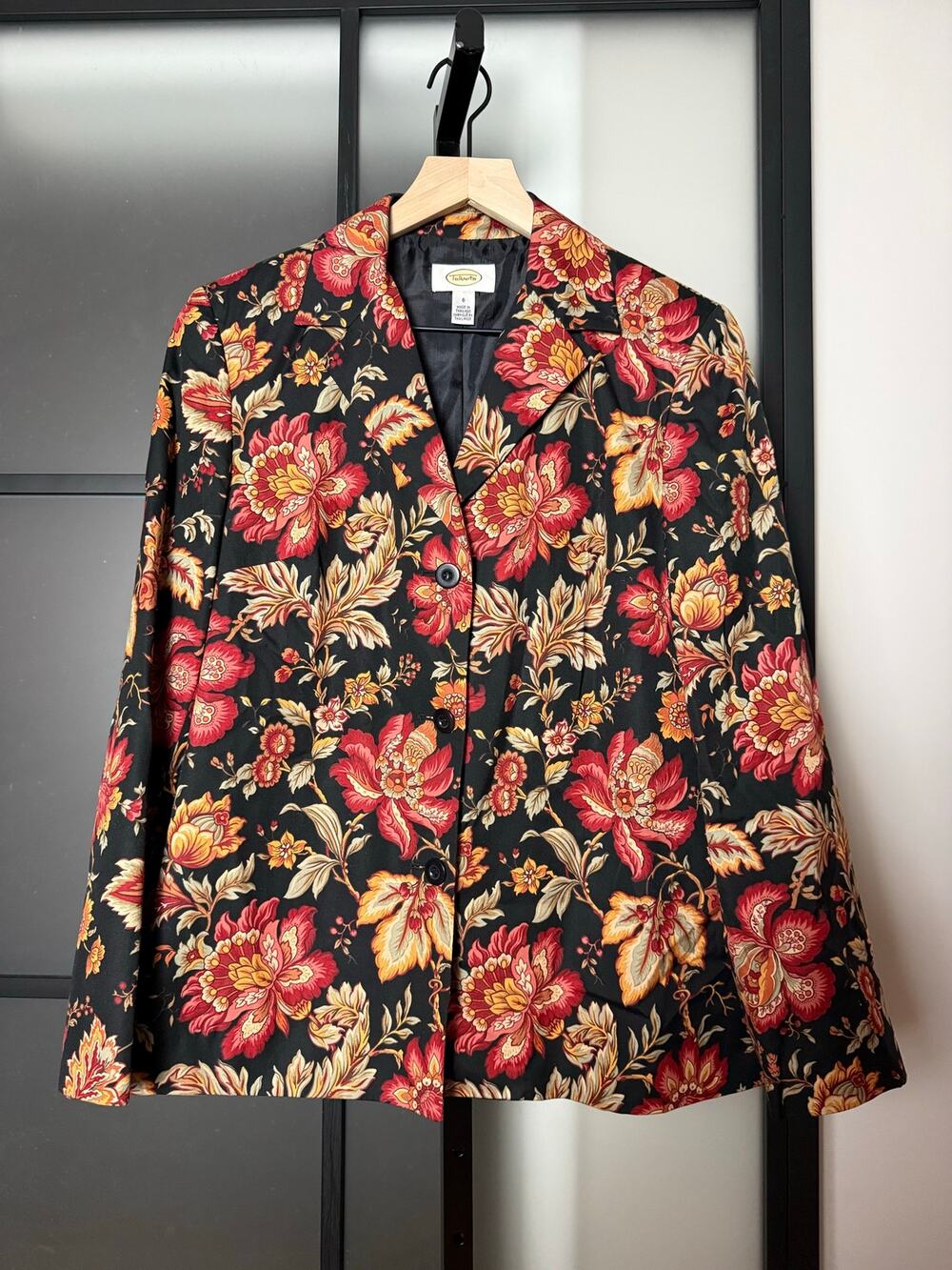 Vintage Talbots Floral Blazer Size 6